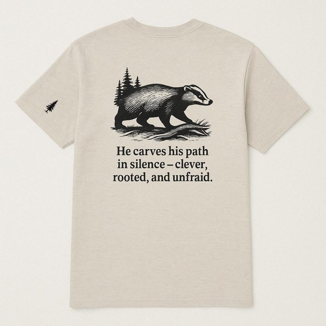 Badger Scout T-shirt Trini Skies Wildland Ledger No.036