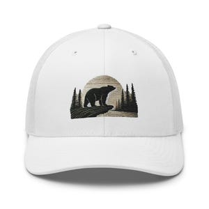 Bear Mountain Embroidered Trucker Cap