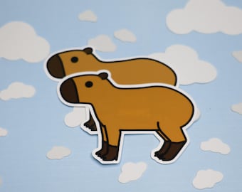 Funny Capybara Sticker | Singles