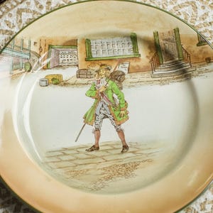 27 cm, Royal Doulton Dickens Ware &quot;Barnaby Rudge&quot; Plate, COLLECTORS PLATE, dickens series plate, made in England, wall plate, decoration