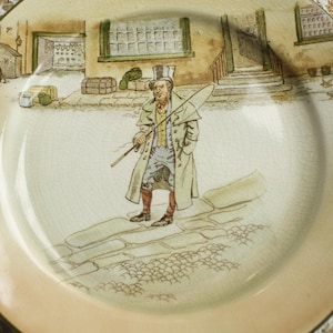 27 cm, Royal Doulton Dickens Ware &quot;Barkis&quot; Plate, COLLECTORS PLATE, dickens series plate, collectable,  wall plate, wall decoration,