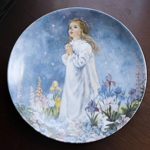Collector Plate - Twinkle, Twinkle, Little Star by artist John McClelland wall plate with certificate mother goose  sheep made in USA RECO