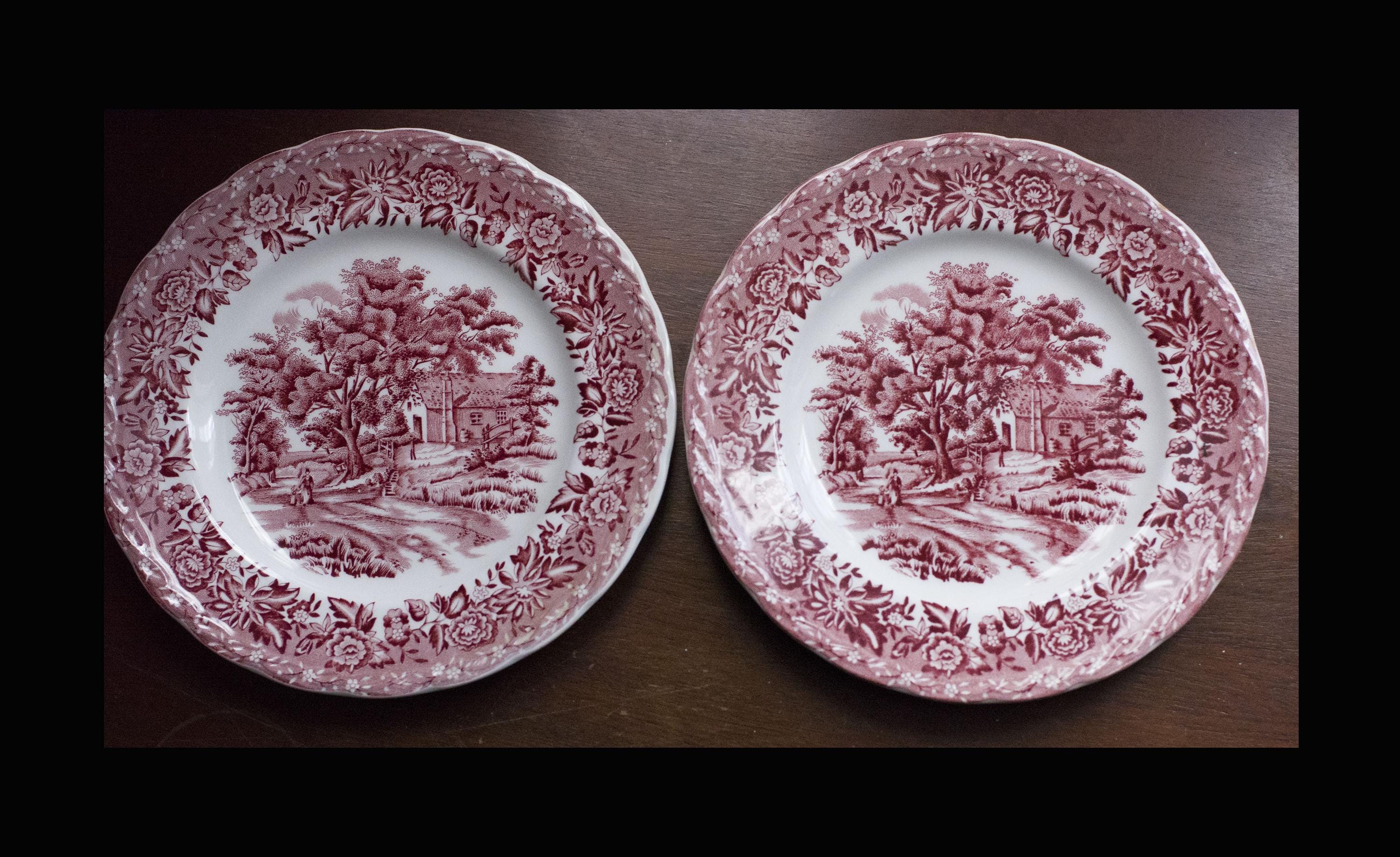 Set of 2 Side Plates, Small Plates, W.H Grindley and Co, Country 