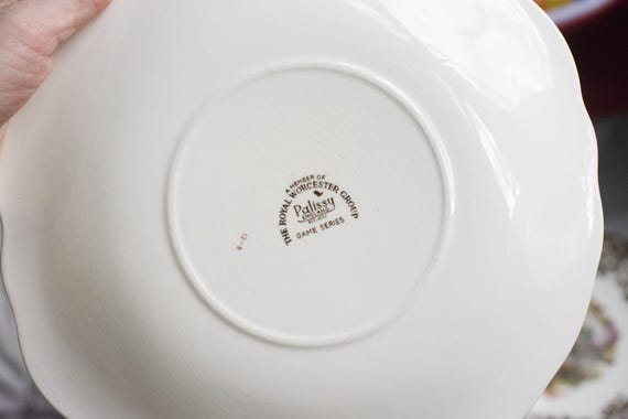 Set of 2 - Vintage Royal Worcester Palissy 