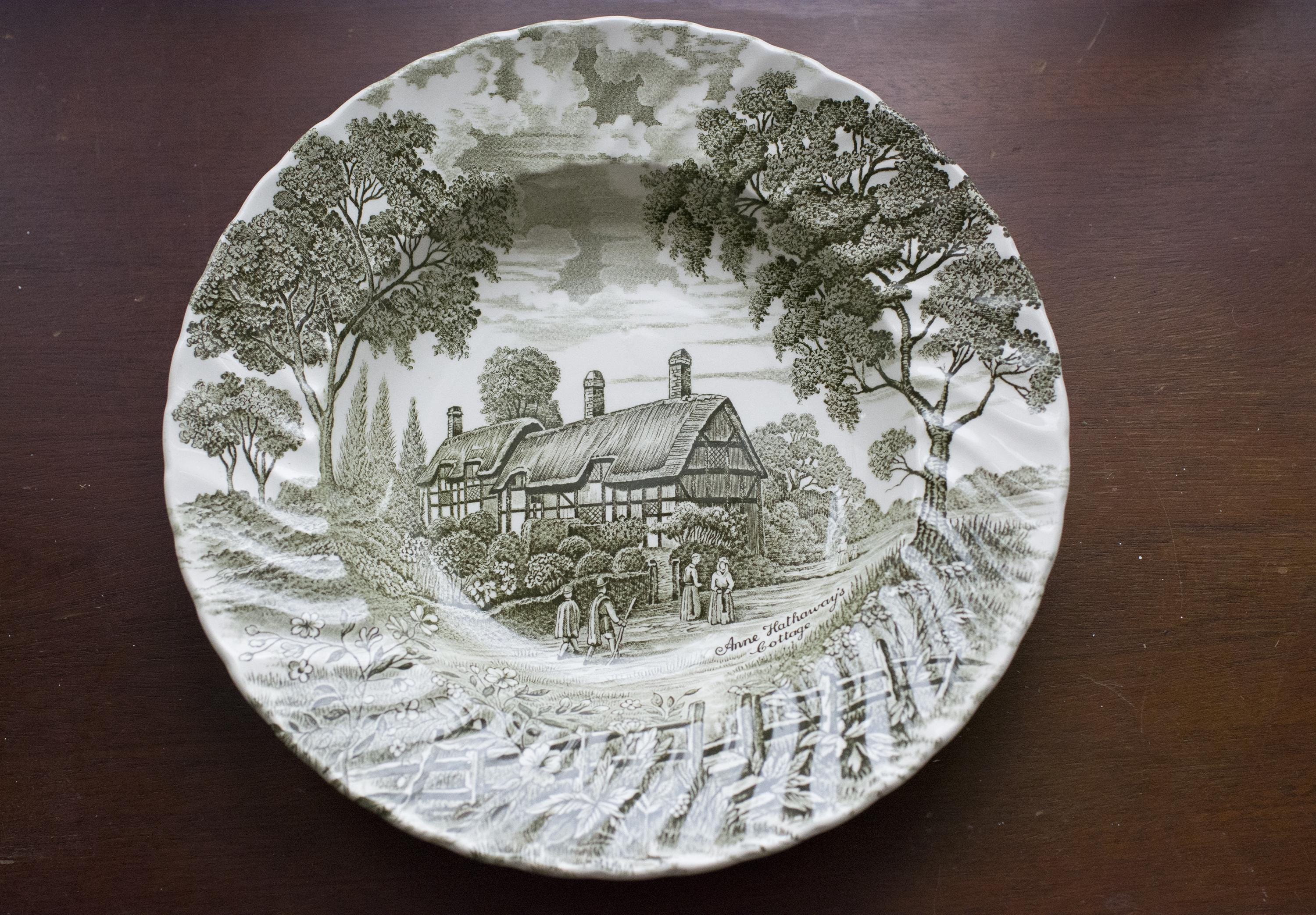 【英国ビンテージ】リッジウェイ★シェイクスピアカントリー★プレート5枚 英国ビンテージ】リッジウェイ☆シェイクスピアカントリー