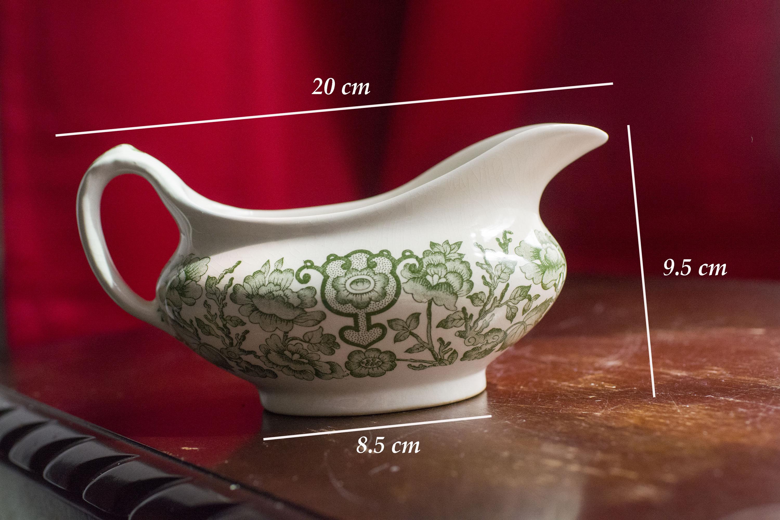 Vintage Gravy Boat, Transfer Pattern, Indian Tree, English