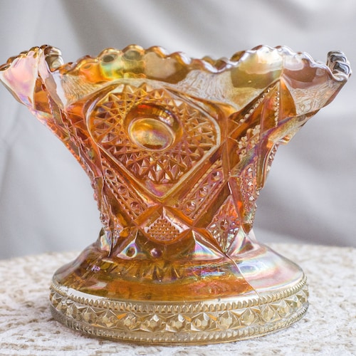 ヴィンテージ ブルーウィロー ボウル、白と青のボウル、「オールド