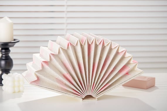 Pink Nursery Night Light: Customized Handmade Foldable Lamp, Ideal Room Decor for Girls, Nanny Gifts, Handcrafted Wedding Anniversary Gift