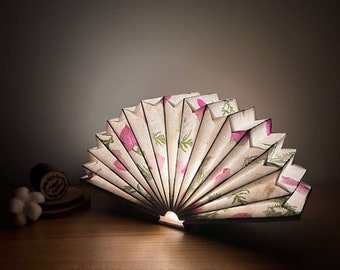 Handmade Paper Flower Lamp for Unique Home Decor, Night Light Floral Decor Personalized Gift Ideas for Birthday Gifts for Her, New Home Gift