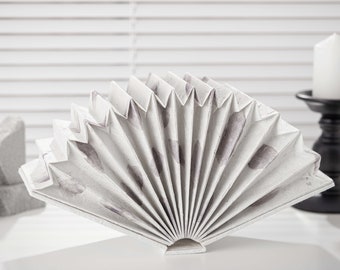 Lámpara decorativa gris: decoración minimalista hecha a mano, arte de pared único, regalo de boda perfecto, acento estético del hogar, regalos ideales para la limpieza de la casa