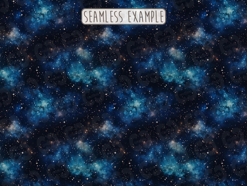 Seamless Night Sky Digital Paper, Galaxy Pattern in JPG, Night Sky ...