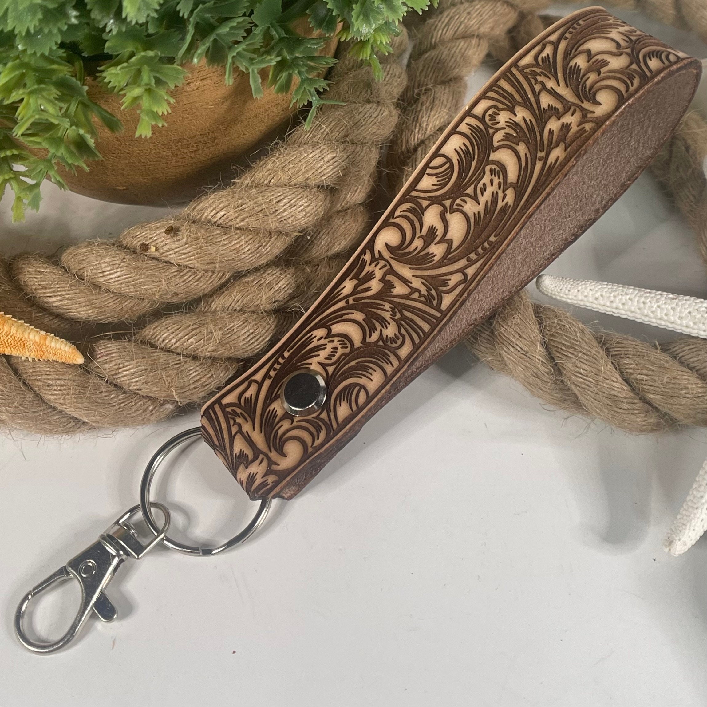 Leather Key Strap - Etsy