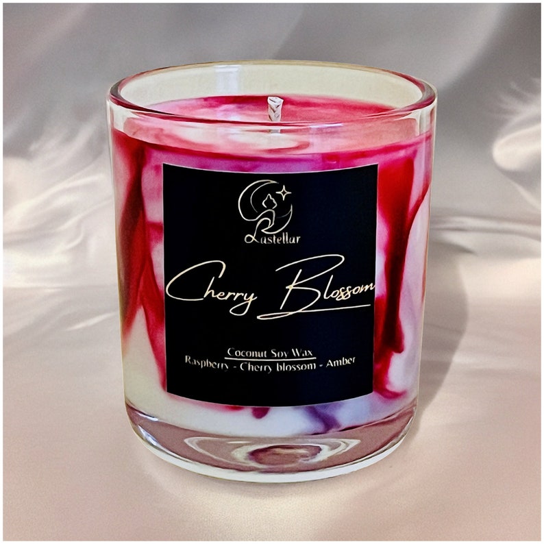 Cherry Blossom Vegan Candle Floral Scented Home Decor Etsy