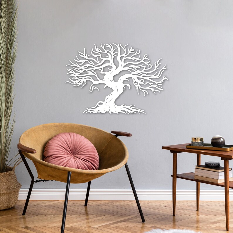 Tree of Life Metal Wall Art – Black Nature Inspired Decor - Etsy