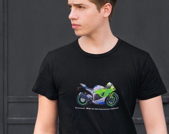 Ninja ZX-14R T Shirt the King of Speed Motorcycle Tee for Biker