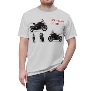Premium MV Agusta F3 RR Supersport Motorcycle Biker&#39;s Shirt. 100% Polyester.