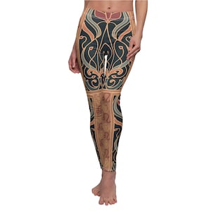 Leo Zodiac Leggings: Roar with Confidence in These Stylish Polyester-Spandex Leo Leggings