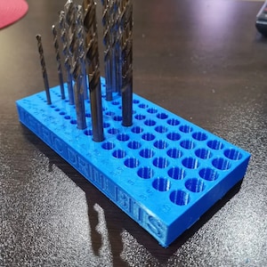 Metric Drill Bit Holder Organizer - Holds 95 Pcs, 1mm to 10mm, Durable Plastic Storage, Workshop Tool Organizer, CNC Orgnaizer