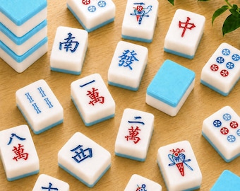 American Mahjong Tile Set 160 Tiles with Jokers, Mah Jongg Game Set, NMJL Compatible, Complete Mahjongg Gift, Game Night, Mahjong Lover Gift