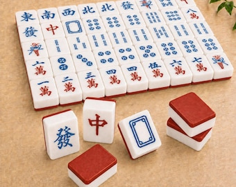 American Mahjong Tile Set 160 Tiles with Jokers, Mah Jongg Game Set, NMJL Compatible, Complete Mahjongg Gift, Game Night, Mahjong Lover Gift