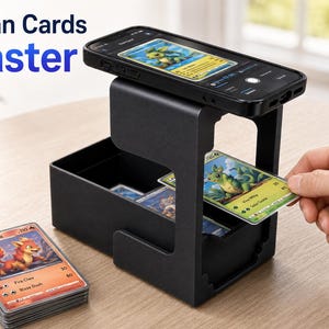 Scan Stand (Sleeved and Unsleeved) - MTG Card Scanner - Card Sorting Holder for Pokémon, MTG & Trading Cards