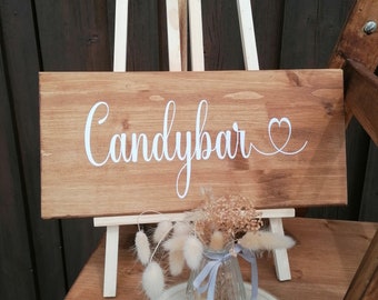 Schild für Candybar