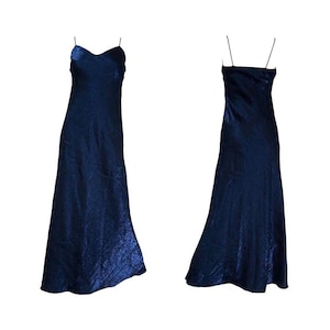 Maxi Robe de Soiree Invite de Mariage Robe de Bal Mariage Soiree Formelle Cocktail Sentier Demoiselle d honneur Bleu Marine Taille S Etsy France