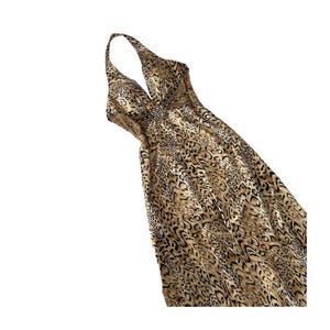 Leopard Print Dress Beaded Sequin Dress Evening Dress Prom Dress Wedding  Formal Party Cocktail Gems Scala Halter Neck Size UK 12 - Etsy Israel