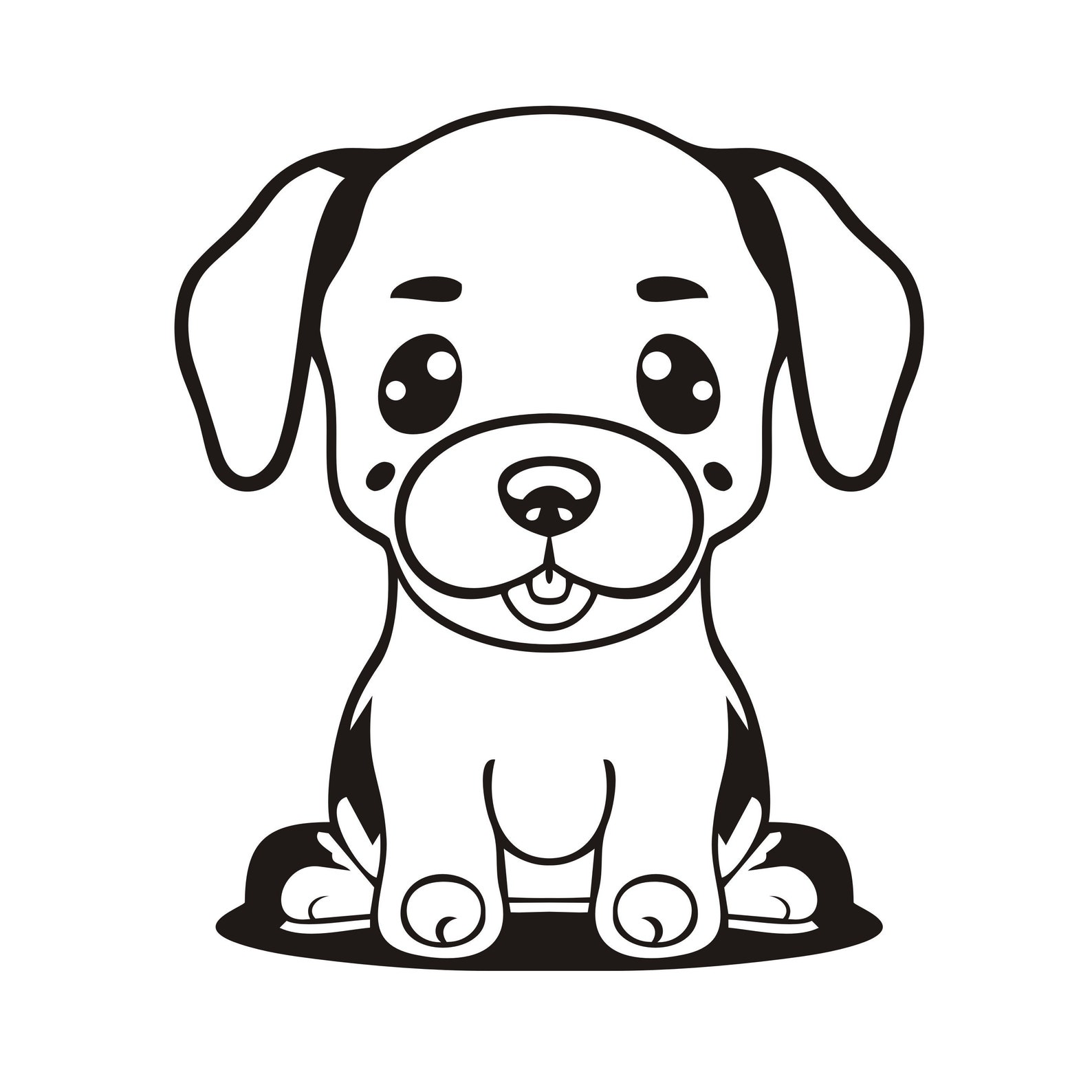 Dog Svg, Cute Dog Svg, Dog Svg, Sweet Dog Svg, Dog Vector Svg, Dog Vector Svg Etsy