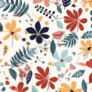 13 Seamless Digital Floral Patterns For Scrapbooking/Design | Digital Floral Patterns | High Quality PNGs | Digital Download | Digital Paper