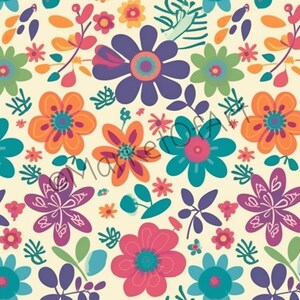 Set of 10 Creative Digital Floral Papers for Scrapbooking, Crafting, and Design | Floral Digital Paper | High Quality PNG | Digital Download