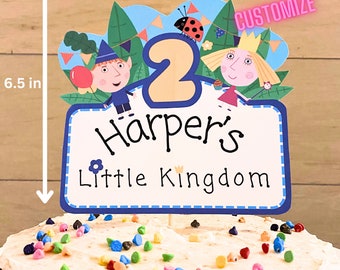CUSTOM Ben and holly birthday personalized art for cake topper, sign, or DIY SHIRT