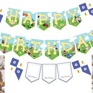 Ben and Holly’s Little Kingdom Printable Birthday Party Banner image 4