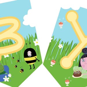 Ben and Holly’s Little Kingdom Printable Birthday Party Banner image 2