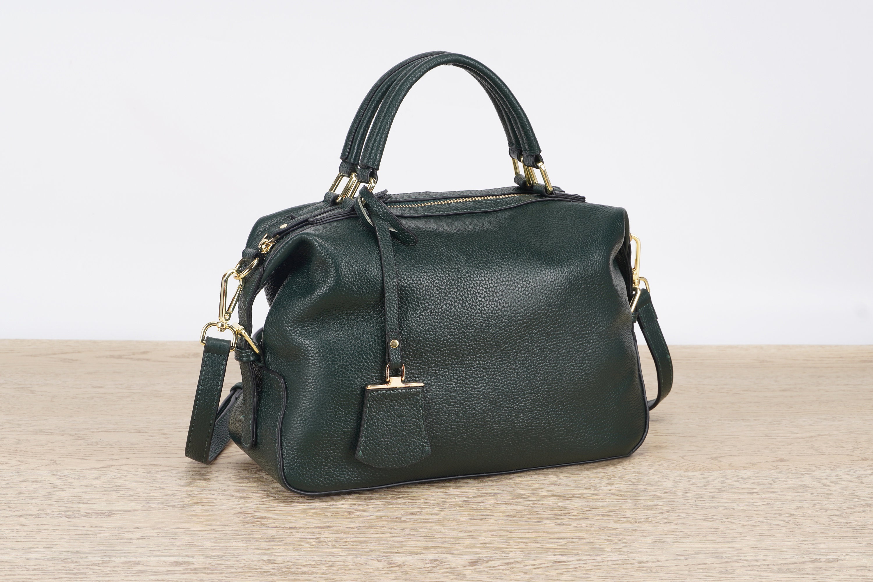 Genuine Leather Handbag Top Handle Bag Women Leather Etsy UK