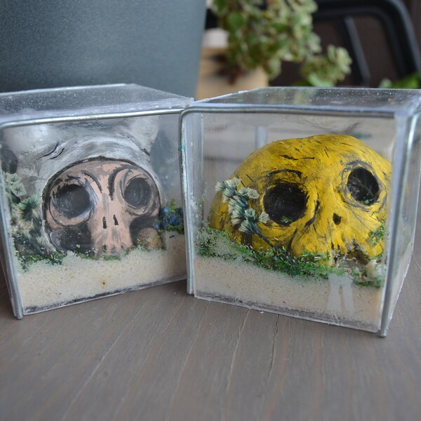 Completely handmade boxes from Adventure Time - Jake and Finn Calavera