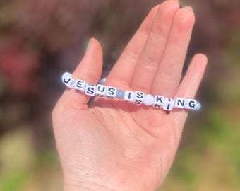 Jesus Is King Bracelets