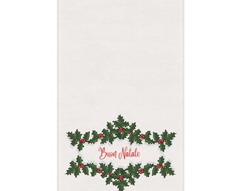 BUON NATALE Tea Towel • Italian Christmas Gift • Nonna • Italian Gift Ideas