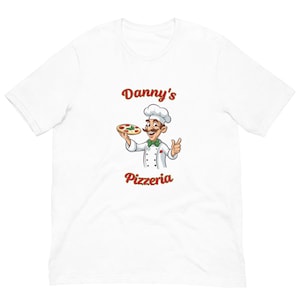 DANNY&#39;S PIZZERIA Unisex T-shirt • Italian Pizza • Italian Gift Ideas