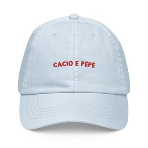 Cacio e Pepe Embroidered Hat - Italian Foodie Gift