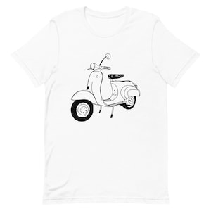 VESPA Unisex T-shirt •  Vespa Scooter • Italian Gift Ideas  • Fun Italian Gifts