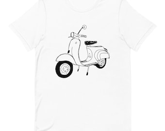 VESPA Unisex T-shirt •  Vespa Scooter • Italian Gift Ideas  • Fun Italian Gifts