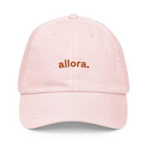 ALLORA Baseball Hat • Embroidered Dad Cap • Italian Gifts