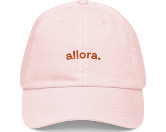 ALLORA Baseball Hat • Embroidered Dad Cap • Italian Gifts • Italian Caps