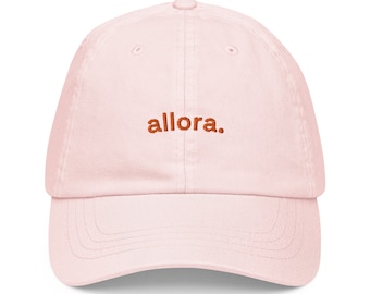 ALLORA Baseball Hat • Embroidered Dad Cap • Italian Gifts