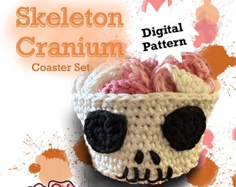 Skeleton Cranium Coaster Set