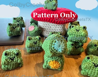 Froggy Matching Game Crochet *PATTERN* English pdf