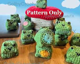 Froggy Matching Game Crochet *PATTERN* English pdf