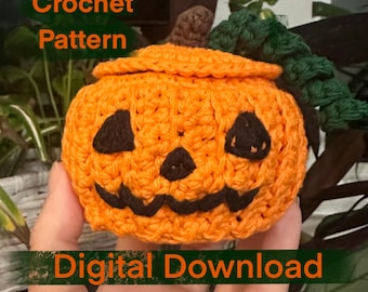 Jack O’ Lantern Crochet Coaster Set *Digital PDF*