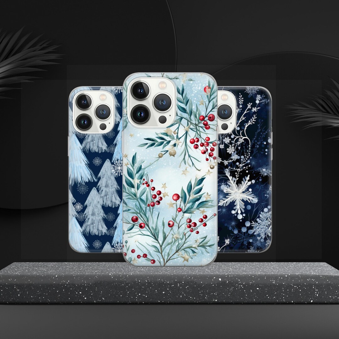 Winter Phone Case Berry Cover for iPhone 15 14 13 12, Samsung S23 S22